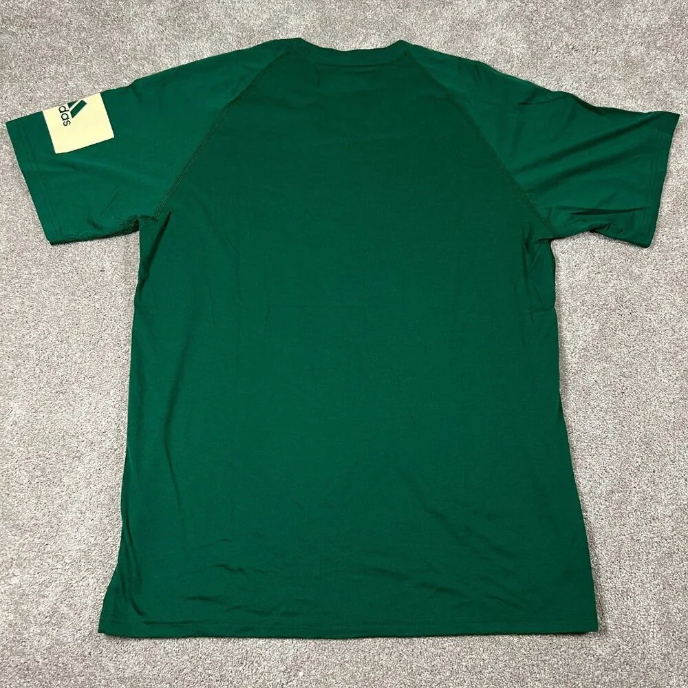 Adidas Mens Large Green Minnesota Wild NHL Hockey Raglan Sleeve Ultimate Tee NWT